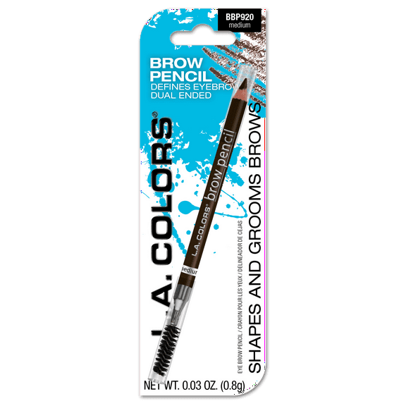 L.A. COLORS Brow Pencil with Spool, Medium, 0.03 fl oz