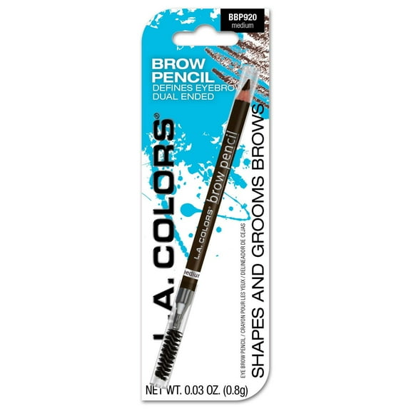 L.A. COLORS Browie Wowie Precision Smudge-Proof Retractable Eyebrow Pencil, Dark, 0.018 oz