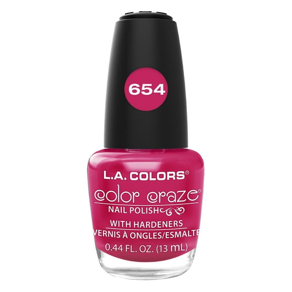 L.A. COLORS Color Craze Nail Polish, Hibiscus 0.44 fl oz