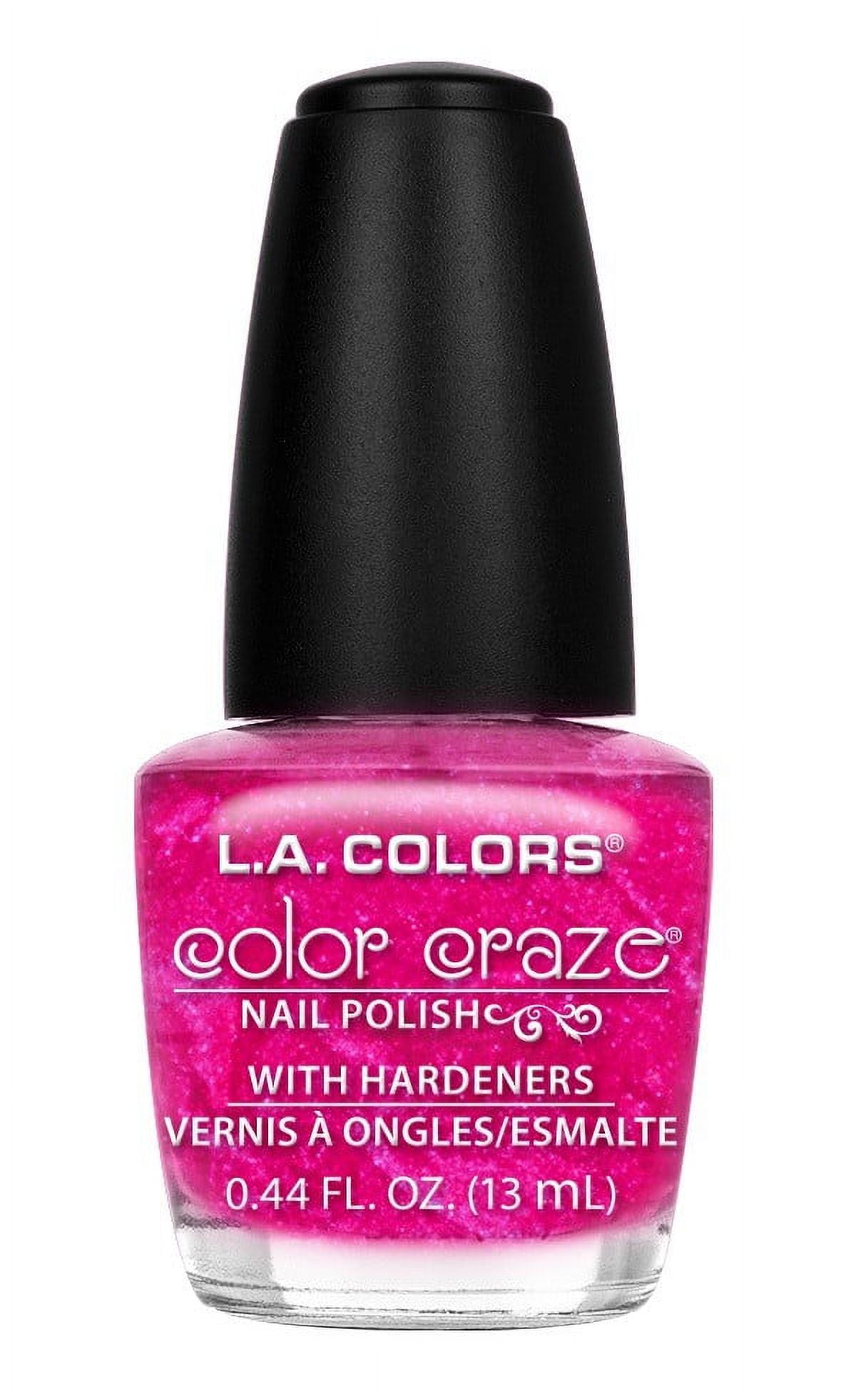 L.A. COLORS Color Craze Nail Polish, Pumpin' Pink , 0.44 fl oz