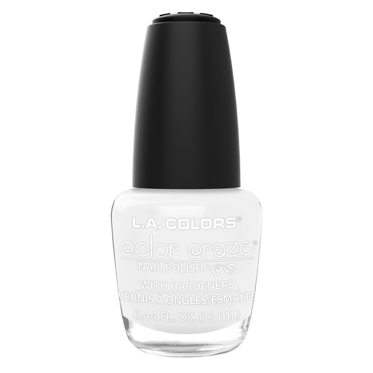 L.A. COLORS Color Craze Nail Polish, French White, 0.44 fl oz