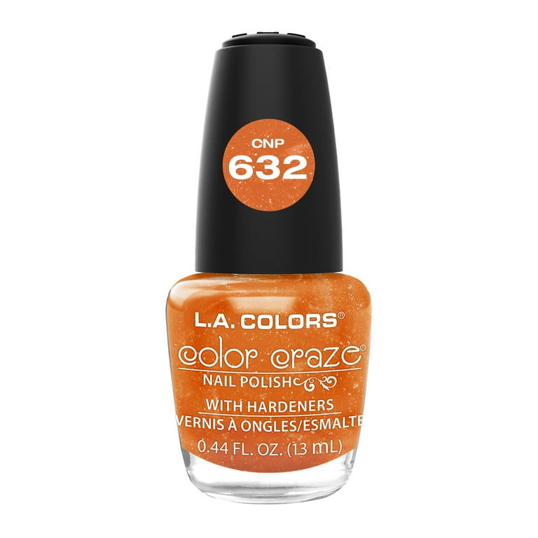 L.A. COLORS Color Craze Nail Polish, Orange Crush, 0.44 fl oz