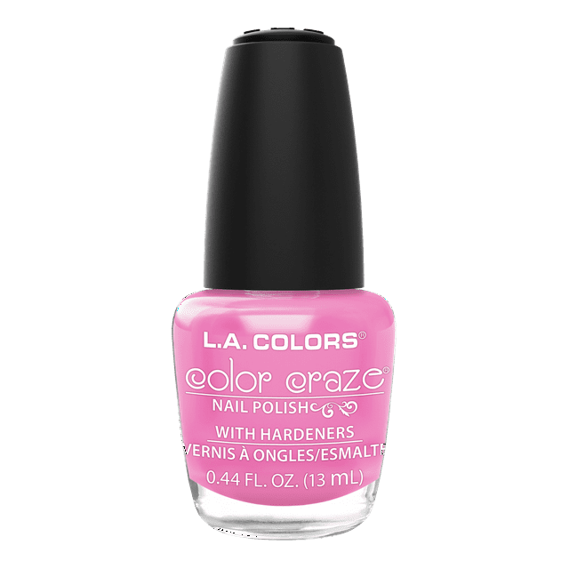 L.A. COLORS Color Craze Nail Polish, Pink Bubbles, 0.44 fl oz