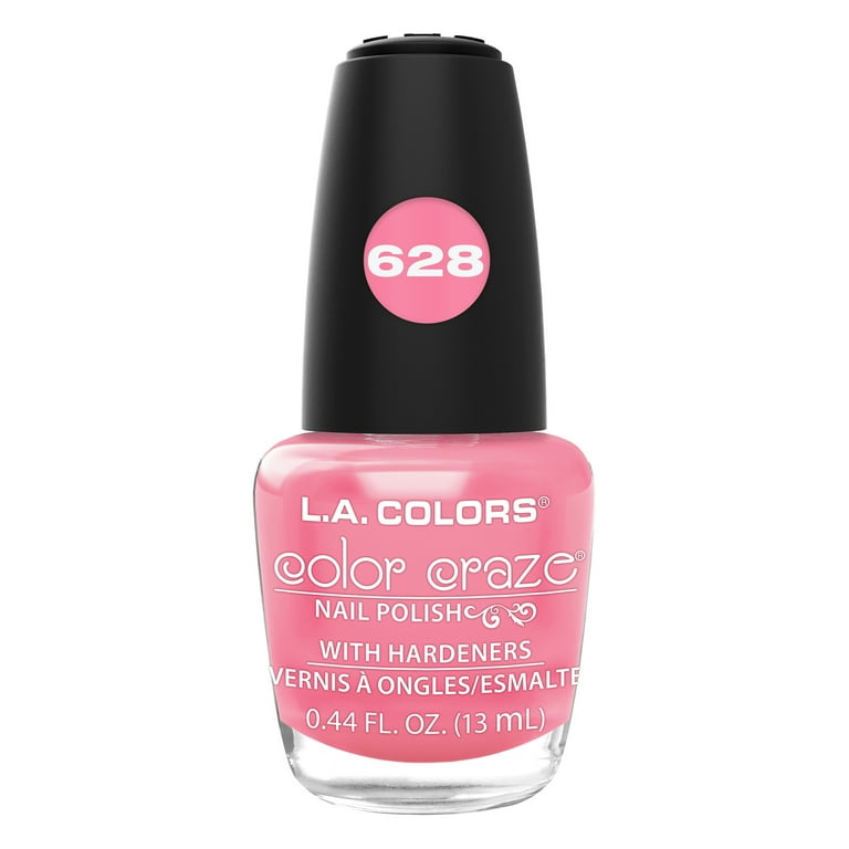L.A. COLORS Color Craze Nail Polish, Pumpin' Pink , 0.44 fl oz