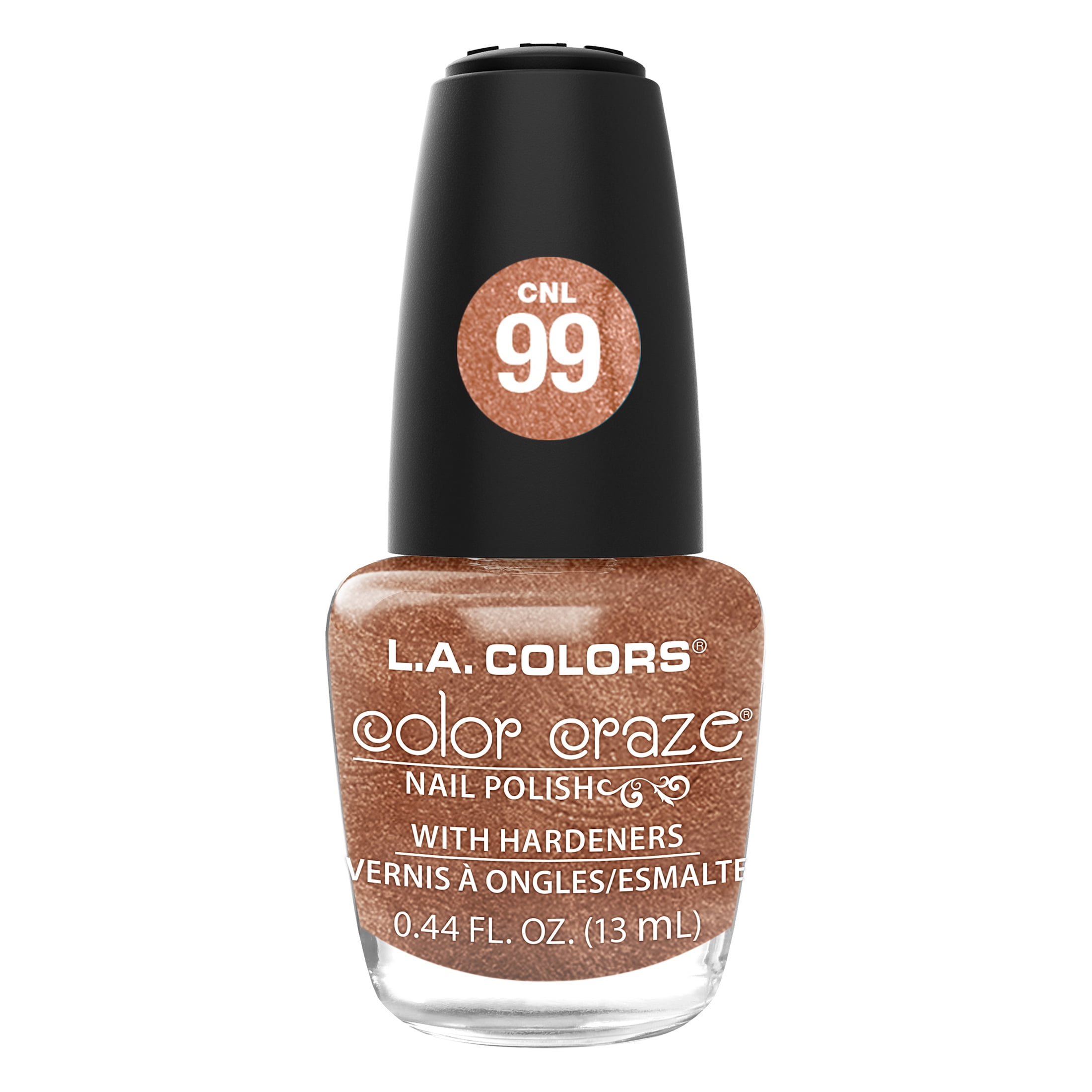 L.A. COLORS Color Craze Nail Polish, Rose Gold, 0.44 fl oz