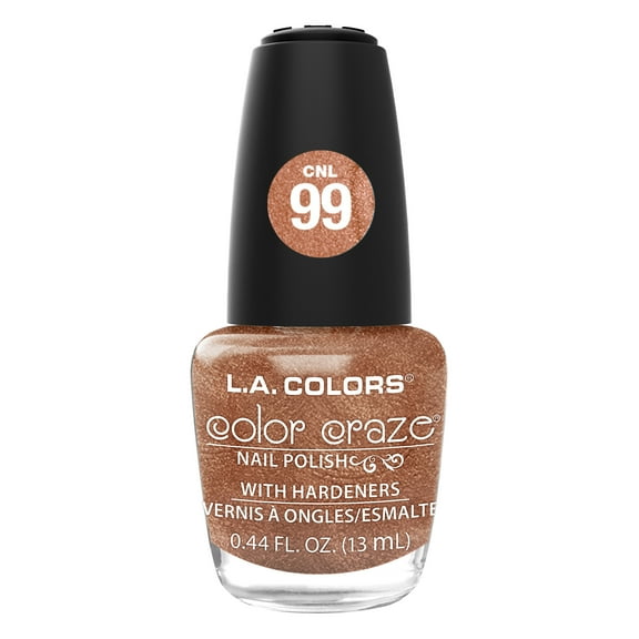 L.A. COLORS Color Craze Nail Polish, Rose Gold, 0.44 fl oz