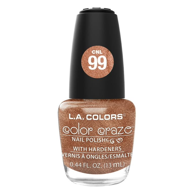 L.A. COLORS Color Craze Nail Polish, Rose Gold, 0.44 fl oz