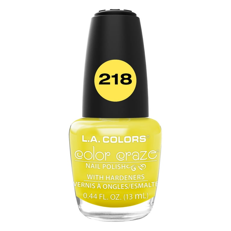 L.A. COLORS Color Craze Nail Polish, Sunshine, 0.44 fl oz