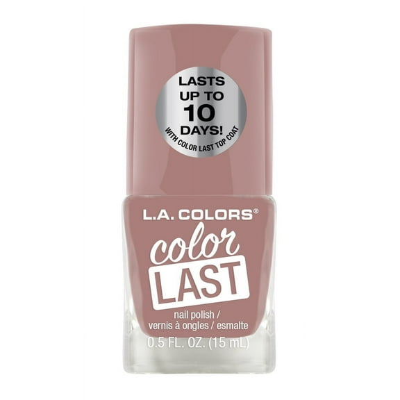 L.A. COLORS Color Last Nail Polish, Nude, 0.5 fl oz