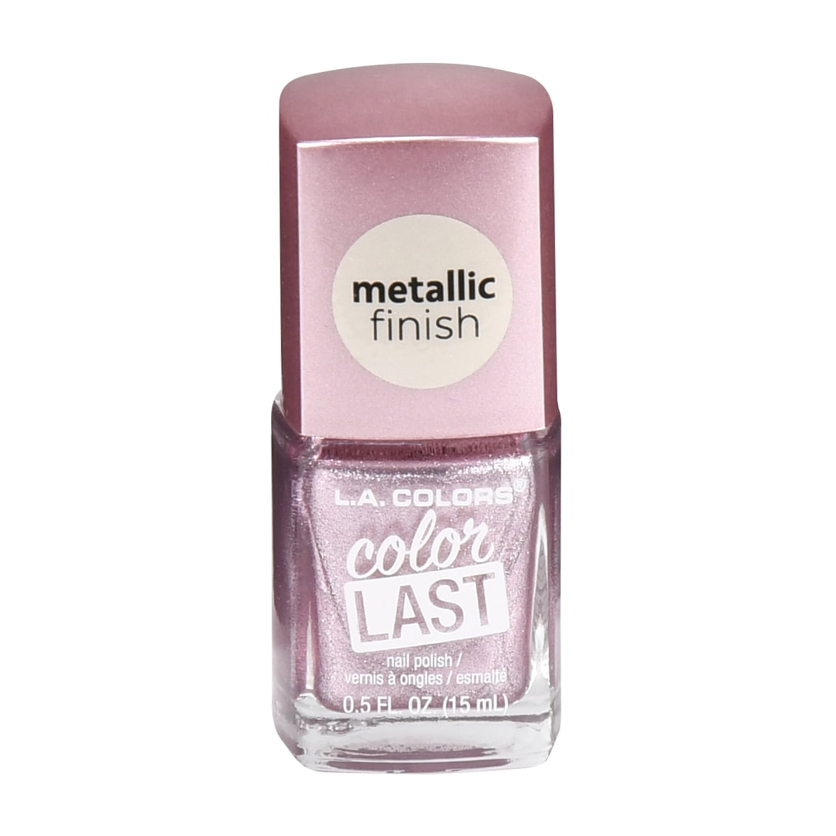 L.A. COLORS Color Last Nail Polish, Pink Diamond, 0.44 Fl. Oz.