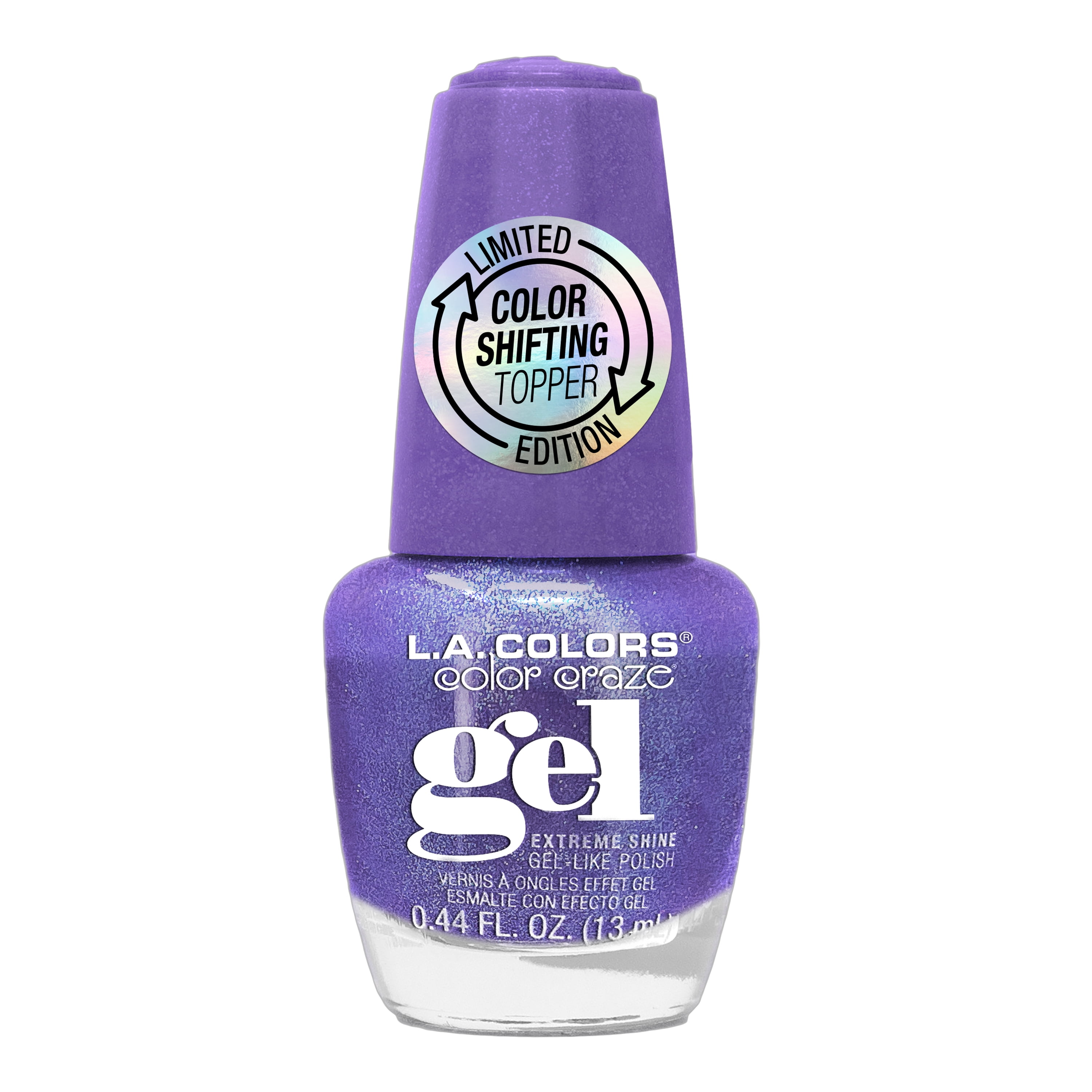 チョウチャン 虹パラ L.A. COLORS Color Shifting Nail Polish Nebula 0.44 fl oz with