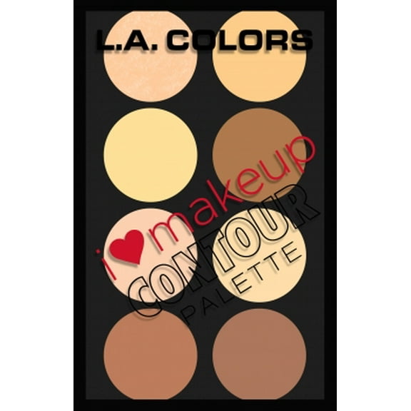 L.A. COLORS Contour & Brow, I Heart Makeup, Light to Medium, 0.13 fl oz