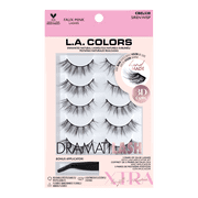 L.A. COLORS DRAMATILASH Multi-Pack Kit, Siren Wisp, 5 Pairs