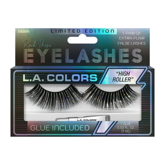 L.A. COLORS Eyelashes with Glue, Fantasy Festival, 1 Pair