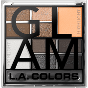 L.A. COLORS Eyeshadow 10 Color Block Palette, Glam, 0.56 fl oz