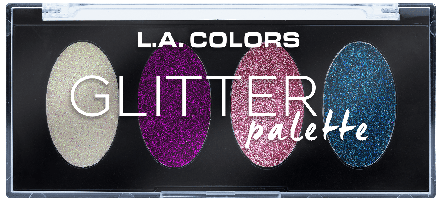 L.A. COLORS Eyeshadow Glitter Palette, Magical, 0.15 fl oz