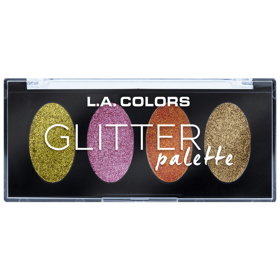 L.A. COLORS Eyeshadow Glitter Palette,Splendid, 0.15 fl oz