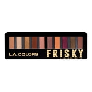 L.A. COLORS Eyeshadow, Personality Palette, Frisky, 0.58 oz