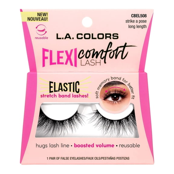 L.A. COLORS Flexi Comfort Lash, Strike a Pose CBEL508