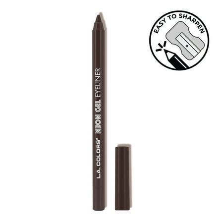 L.A. COLORS Gel Eyeliner, Black Brown, 0.05 fl oz