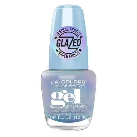 L.A. COLORS Gel Glazed Nail Polish, Glass Slippers, 0.44 fl oz