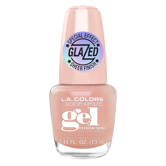 L.A. COLORS Gel Glazed Nail Polish, Paris Nights, 0.44 fl oz