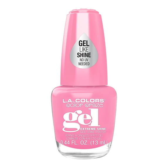 L.A. COLORS Gel-Like Shine Nail Polish, Cupid, Pink, 0.44 fl oz