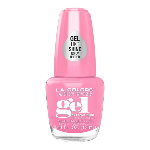 L.A. COLORS Gel-Like Shine Nail Polish, Cupid, Pink, 0.44 fl oz