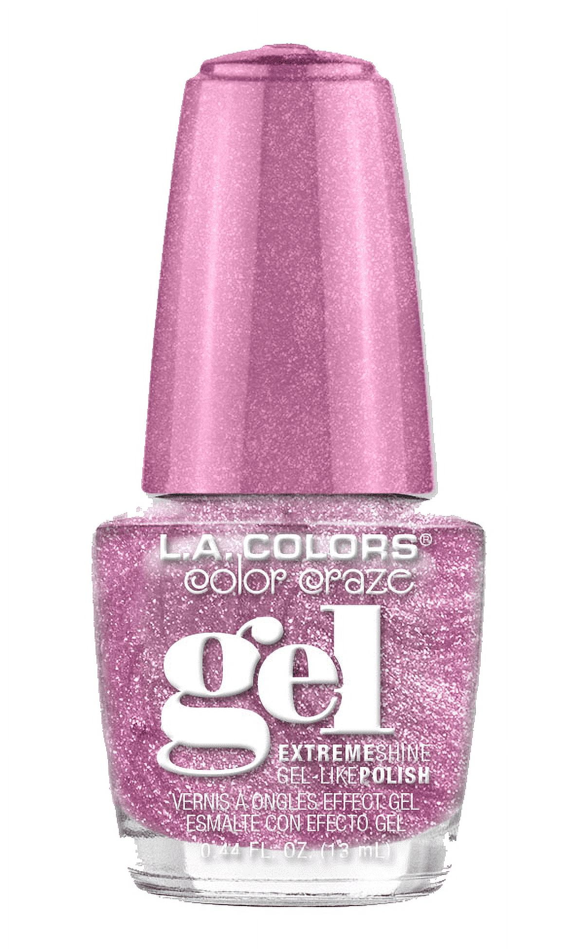 L.A. COLORS Gel Nail Polish, Rosy Future, 0.44 fl oz