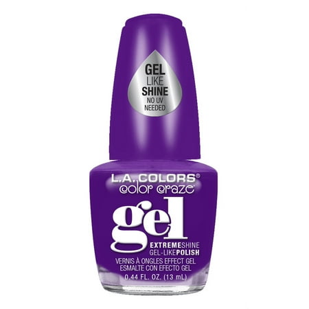L.A. COLORS Gel-like Nail Polish, Outrage, 0.44 fl oz