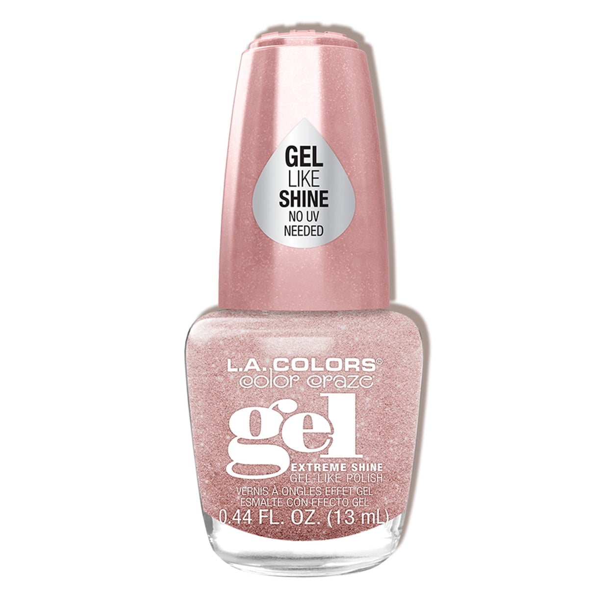 L.A. COLORS Gel-like Nail Polish, Pink Sugar, 0.44 fl oz