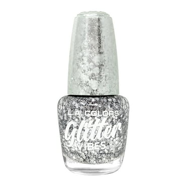 L.A. COLORS Glitter Vibes Nail Poilsh, Highkey, 0.44 fl oz