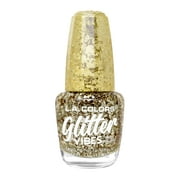 L.A. COLORS Glitter Vibes Nail Polish, Drippin', 0.44 fl oz