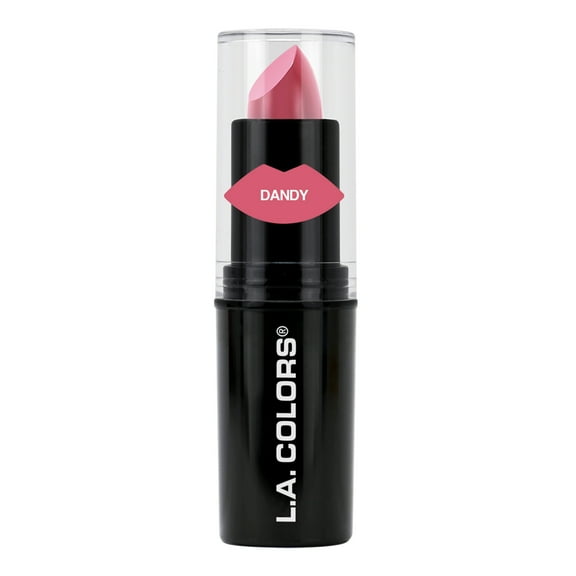 L.A. COLORS Long-Wearing Satin Finish Velvet Pout Chaser Lipstick,Dandy, 0.13 oz