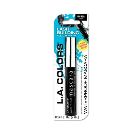 L.A. COLORS Lash Building Mascara Waterproof, 0.24 fl oz