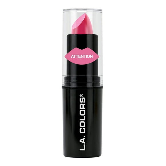 L.A. COLORS Lipstick, Pout Chaser, Attention, 0.13 fl oz