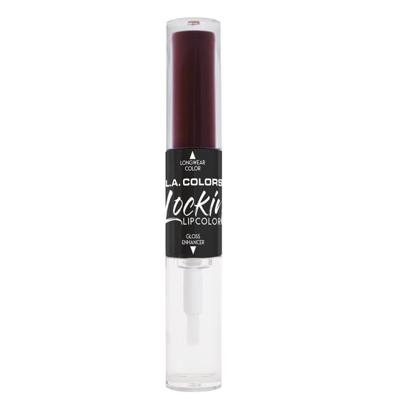 L.A. COLORS Lockin' Lip Color & Gloss Enhancer, CLG373 Rock Nonstop, 0.16 Oz.