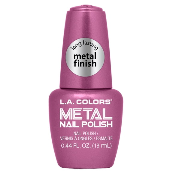 L.A. COLORS Long Lasting Chip Resistant Metal Nail Polish, Mimosa, 0.44 fl oz