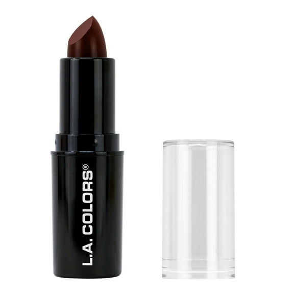 L.A. COLORS Long-Wearing Satin Finish Velvet Pout Chaser Lipstick, Rum Rasin