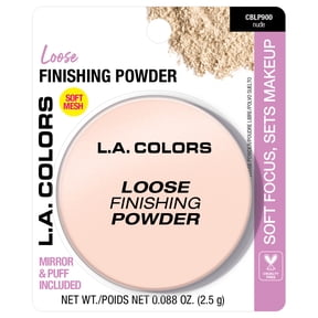 L.A. COLORS Loose Finishing Powder with Mirror & Puff, 0.088 oz