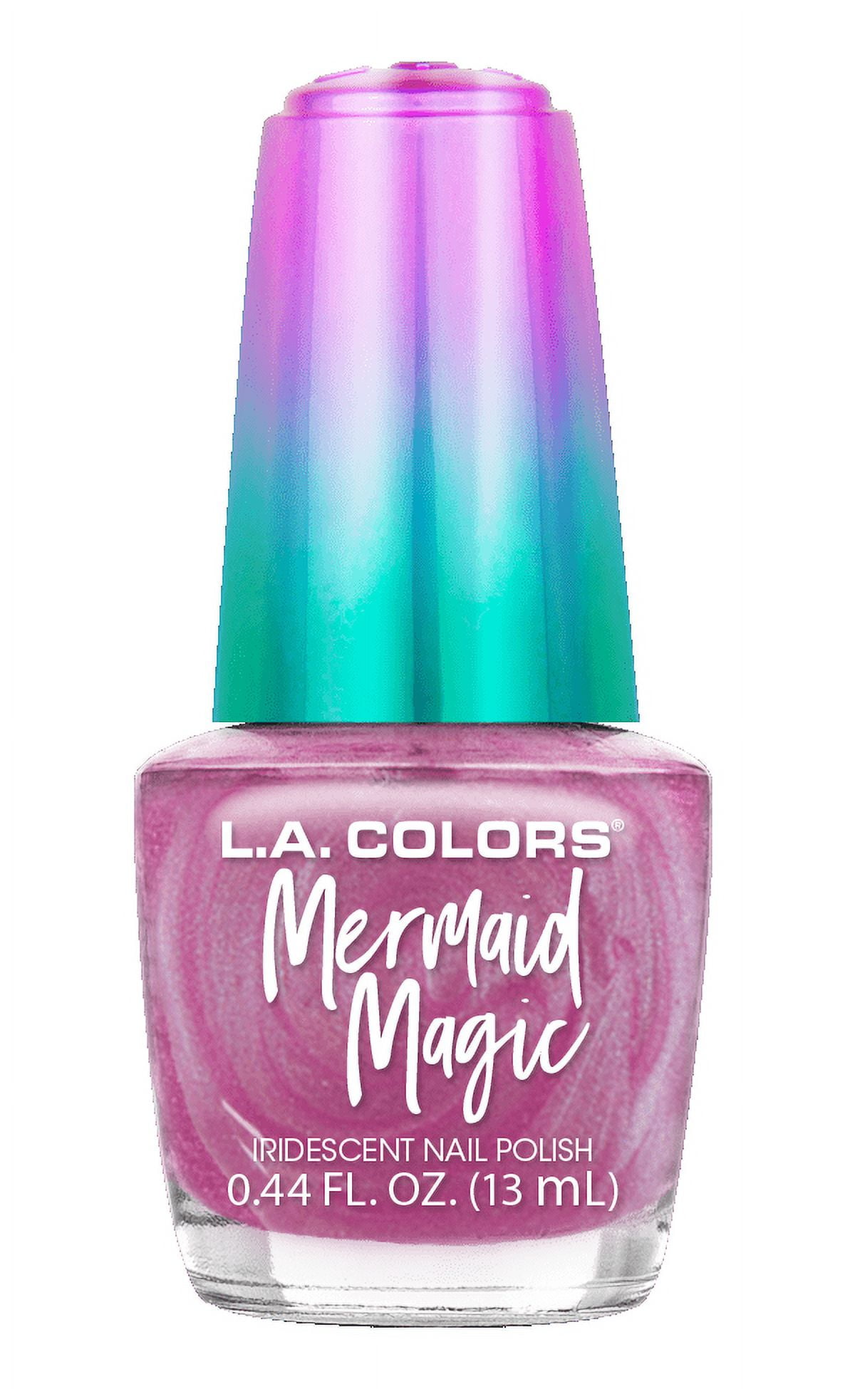 L.A. COLORS Mermaid Magic Nail Polish, Pink Pearl, 0.44 fl oz
