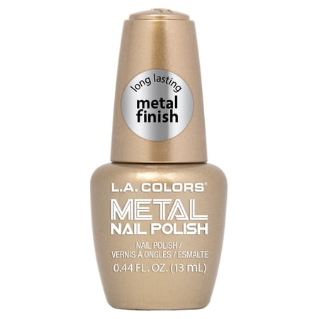L.A. COLORS Long Lasting Chip Resistant Metal Nail Polish, Bubbly, 0.44 fl oz