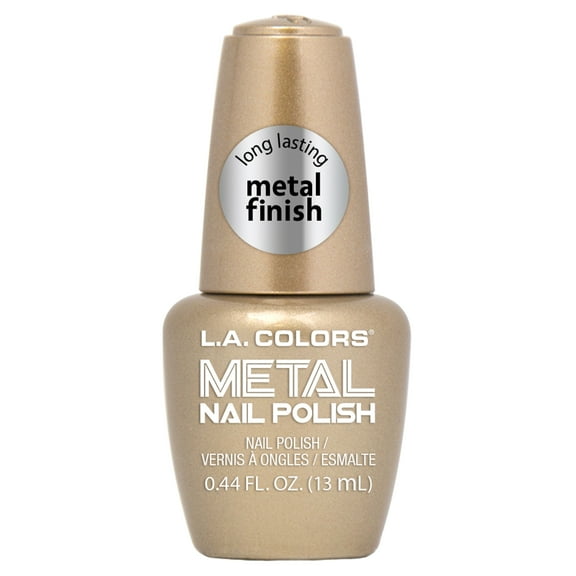 L.A. COLORS Long Lasting Chip Resistant Metal Nail Polish, Bubbly, 0.44 fl oz