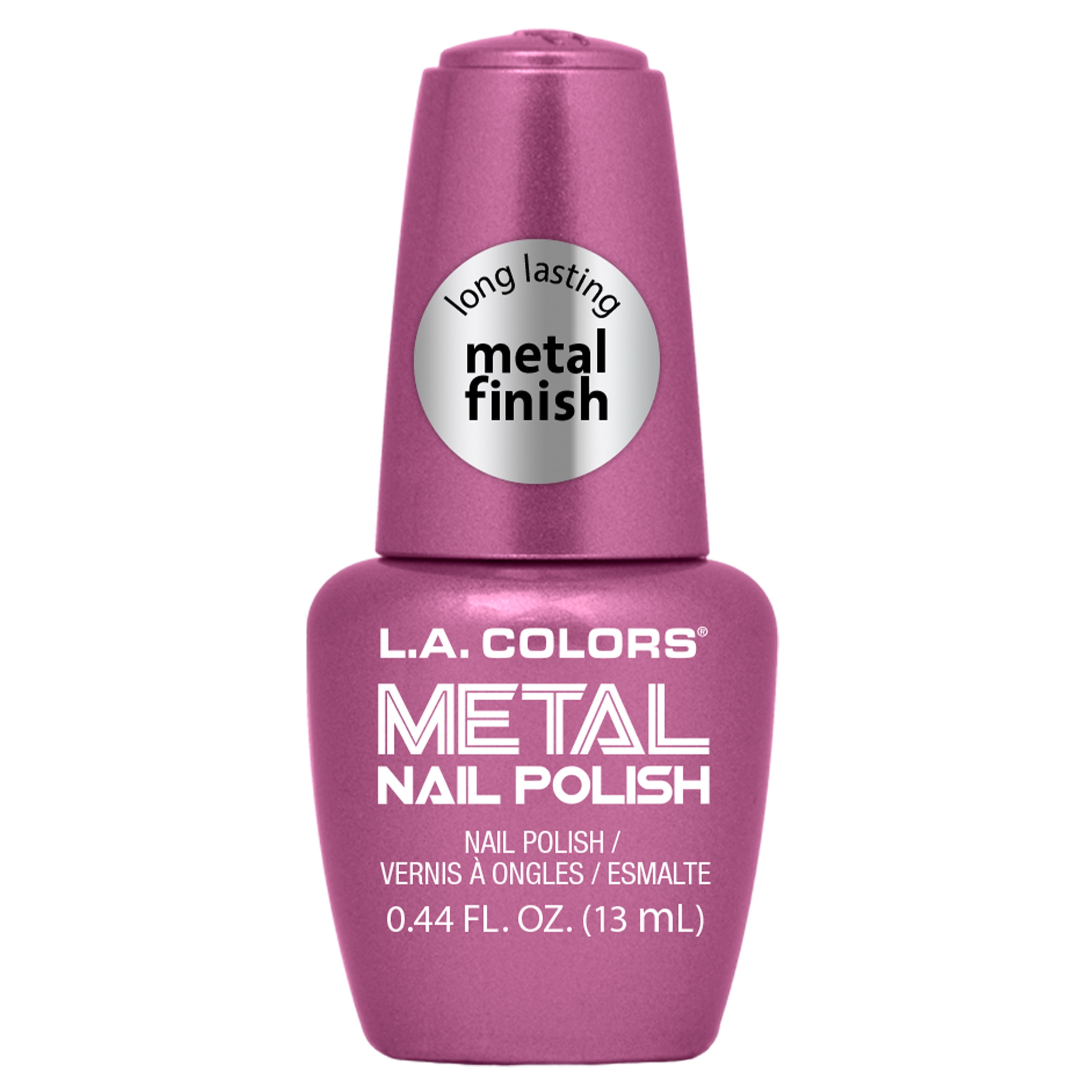 L.A. COLORS Long Lasting Chip Resistant Metal Nail Polish, Mimosa