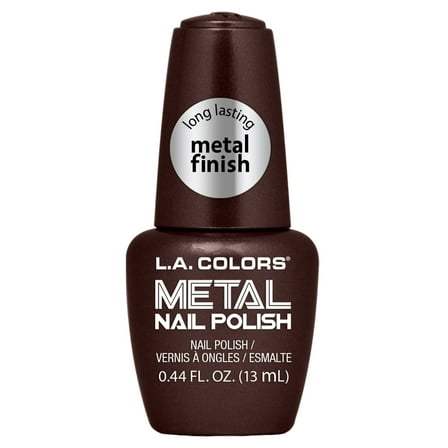 L.A. COLORS Long Lasting Chip Resistant Metal Nail Polish, Molten, 0.44 fl oz