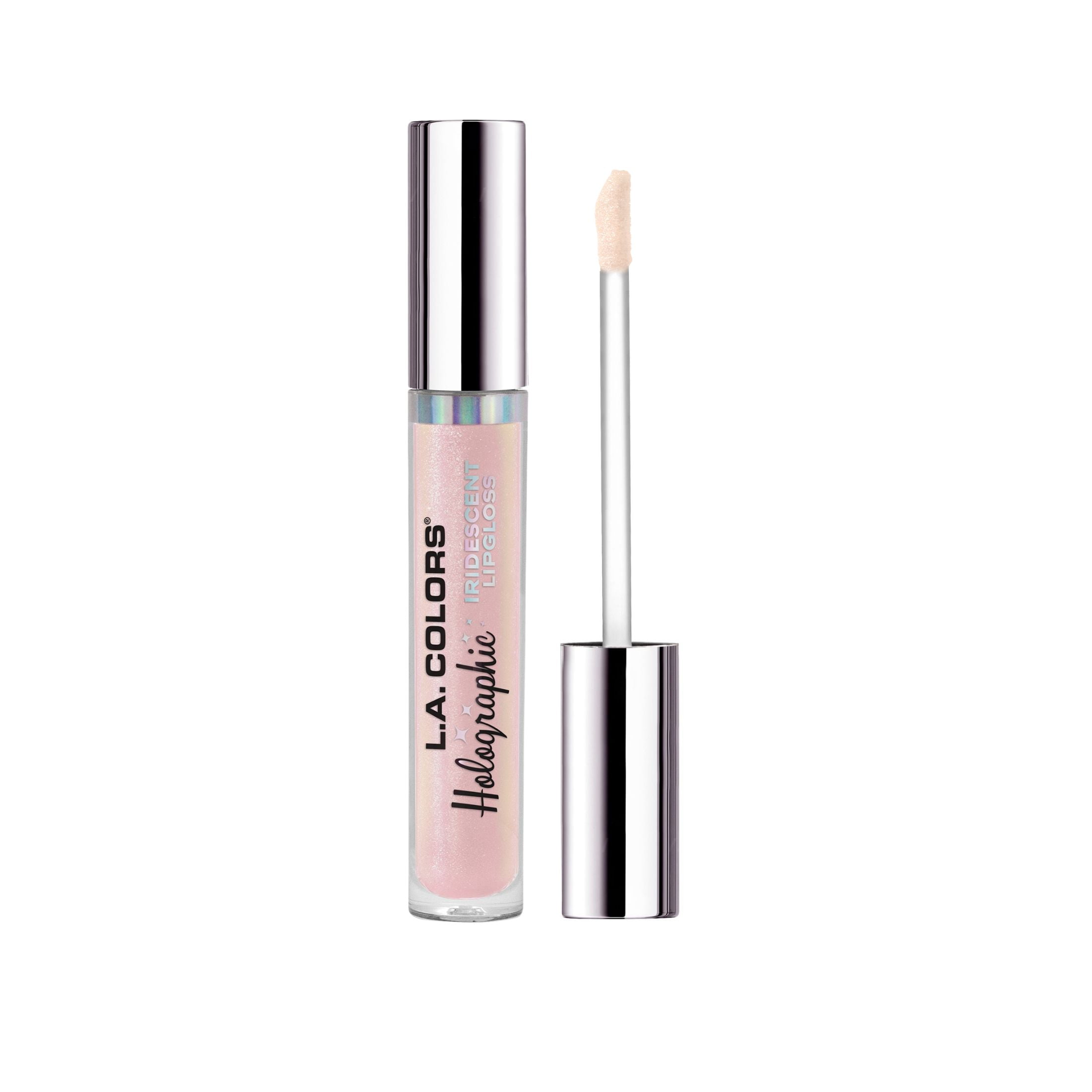 L.A. COLORS Moisturizing High Shine Holographic Shimmer Lip-gloss, Glazed Donut, 0.14 fl oz