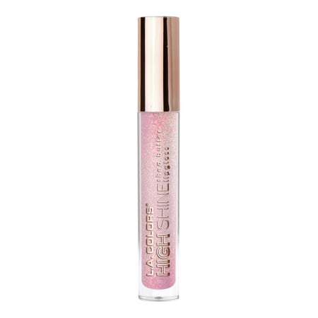 L.A. COLORS Moisturizing High Shine Holographic Shimmer Lip-gloss, Sugar Lips, 0.14 fl oz