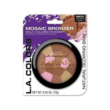 L.A. COLORS Mosaic Silky-Soft Airbrush Powder Bronzer, 0.42 oz