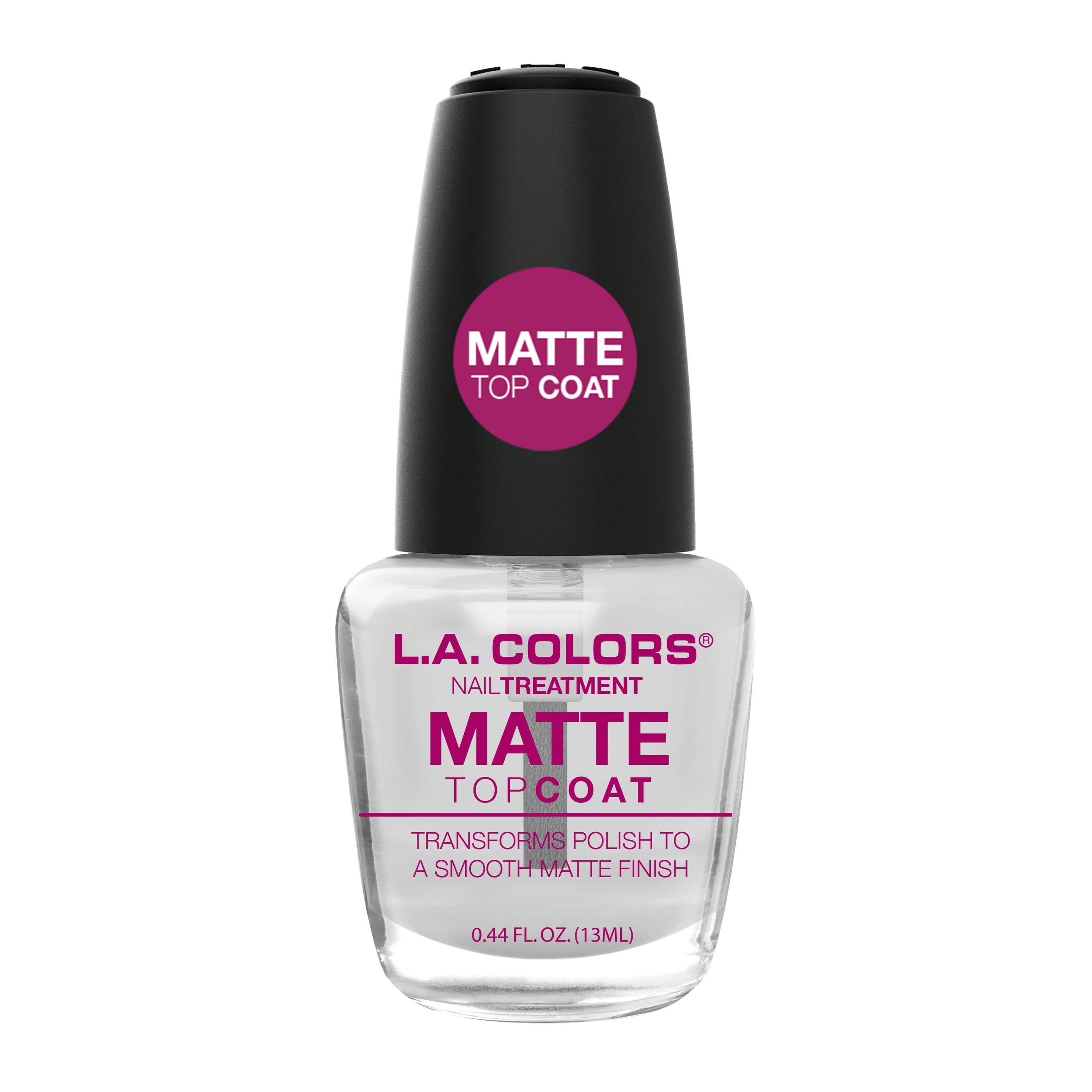 L.A. COLORS Nail Treatment, Matte Top Coat, 0.44 fl oz