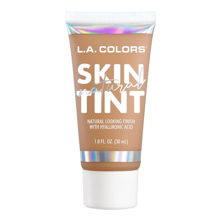 L.A. COLORS Natural Skin Tint Lightweight Hydrating Foundation, Caramel, 1 fl oz